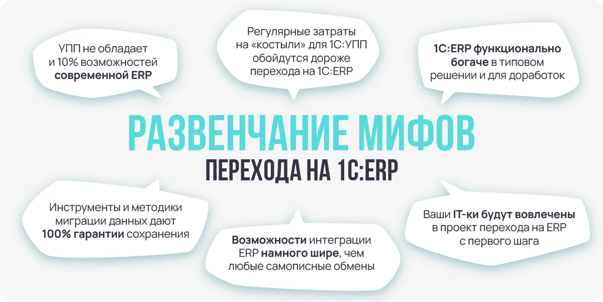 Почему перейти на 1С:ERP выгодно бизнесу