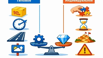 Типовое и индивидуальное внедрение 1С: как выбрать оптимальный подход для бизнеса в 2026 году