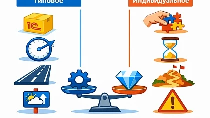 Типовое и индивидуальное внедрение 1С: как выбрать оптимальный подход для бизнеса в 2026 году